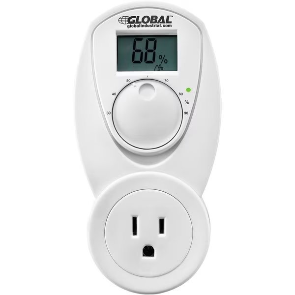 Plug In Humidifier Control 120V, 15A, Analog 30-90% Relative Humidity, Global Industrial, Mfr#: 246112